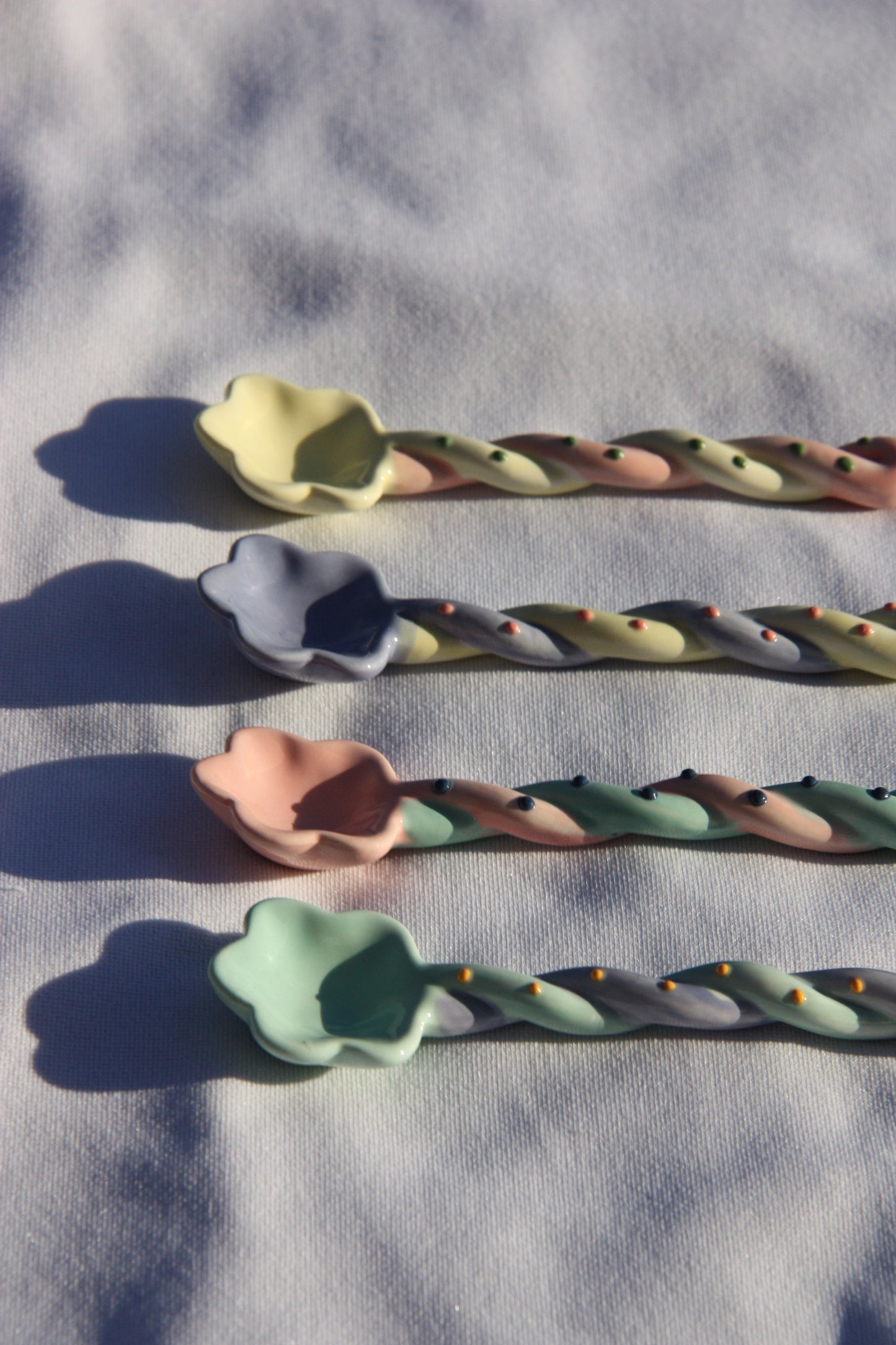 Keramische pastel lepel (per stuk)