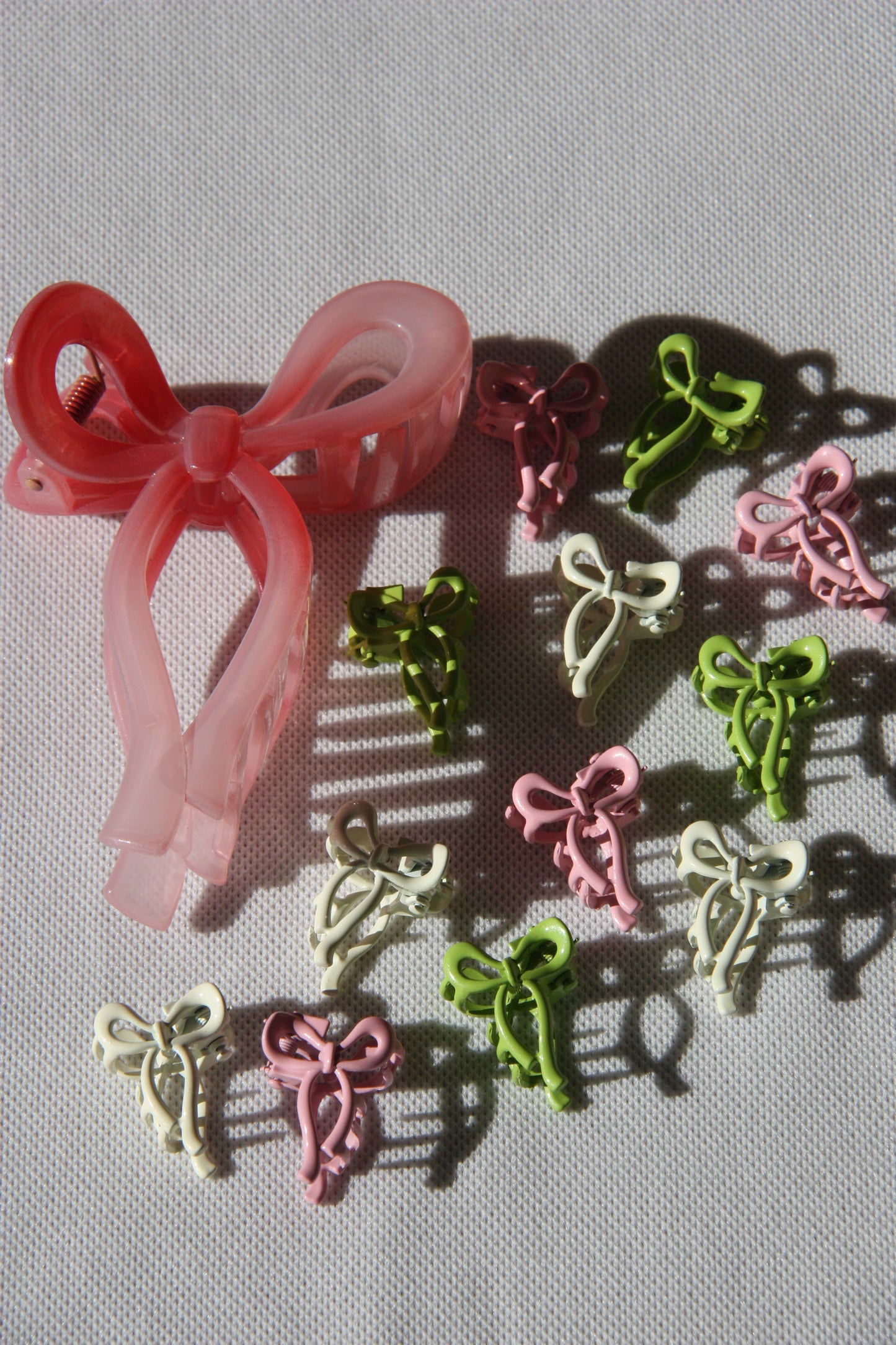 Mini strik haar clip (set)
