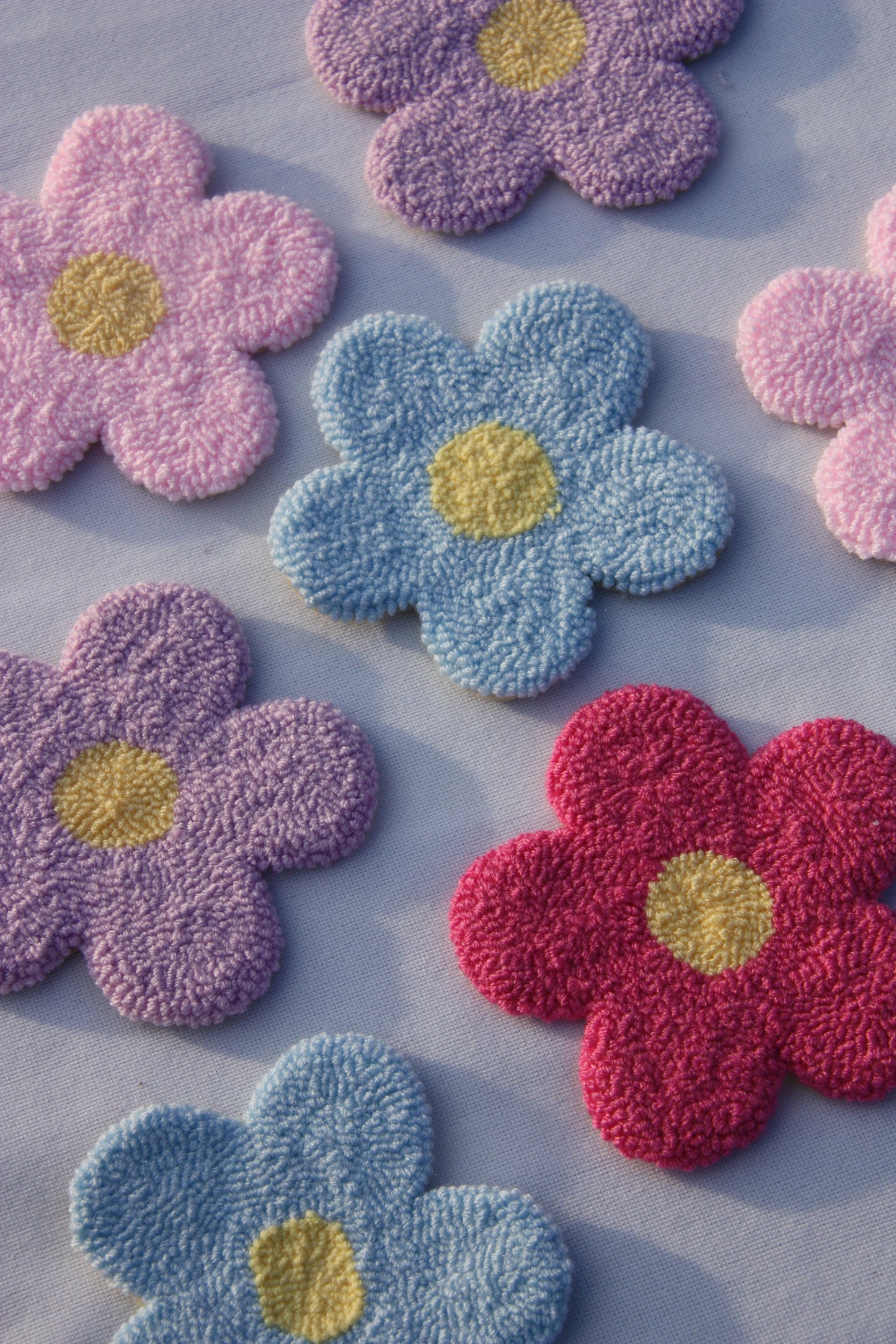 Funky punched coasters