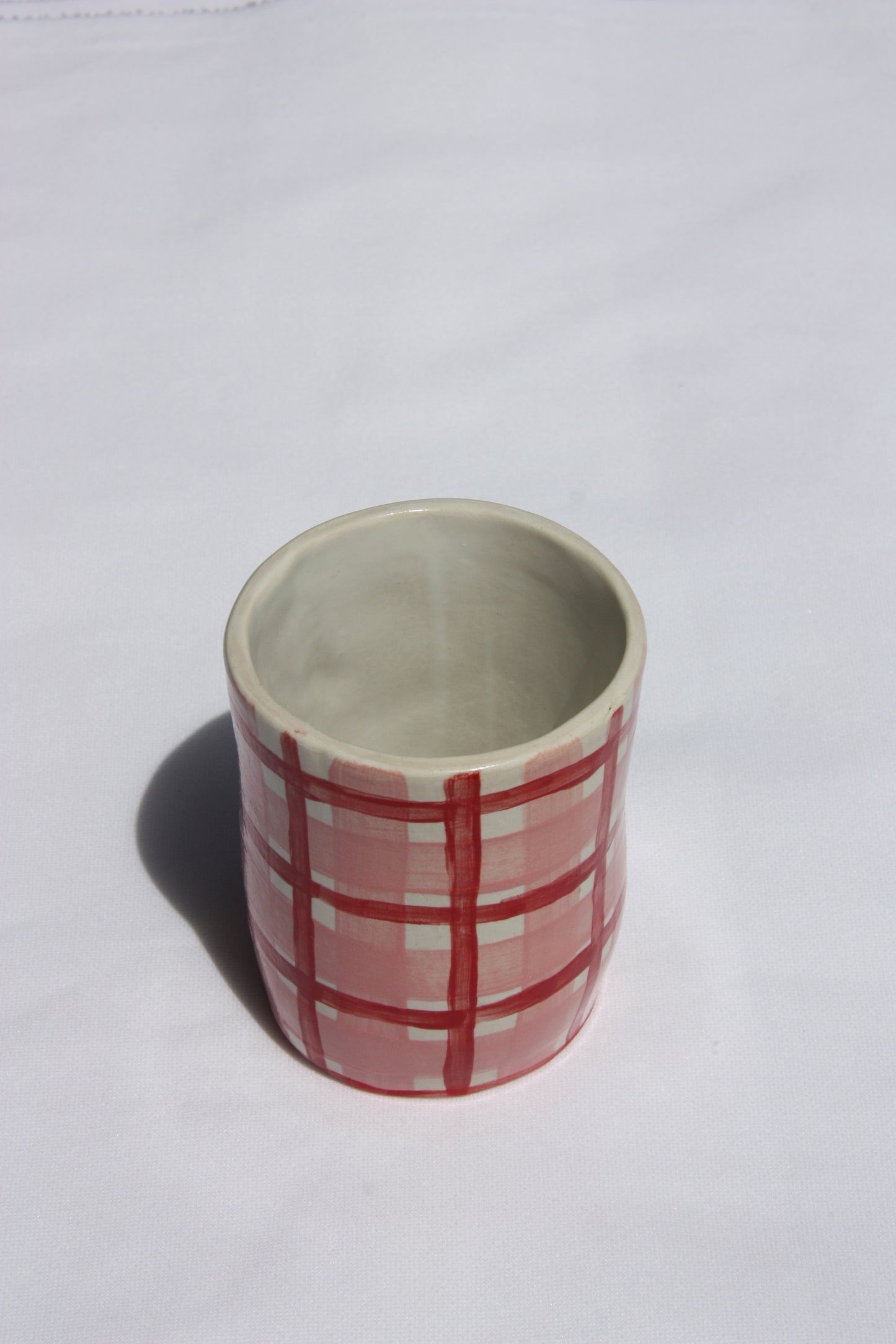 Checkered cup