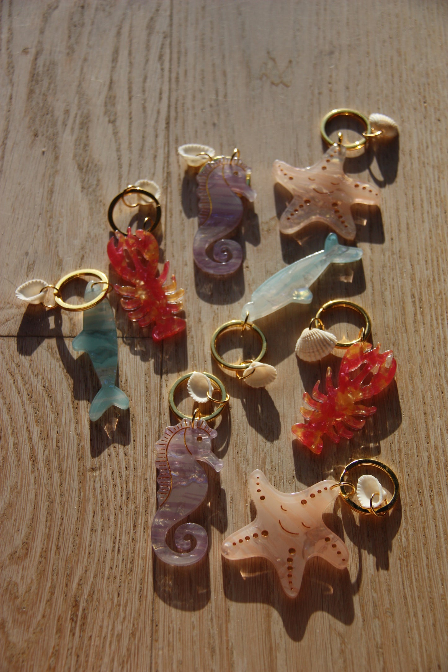 Funky sleutelhangers van acryl