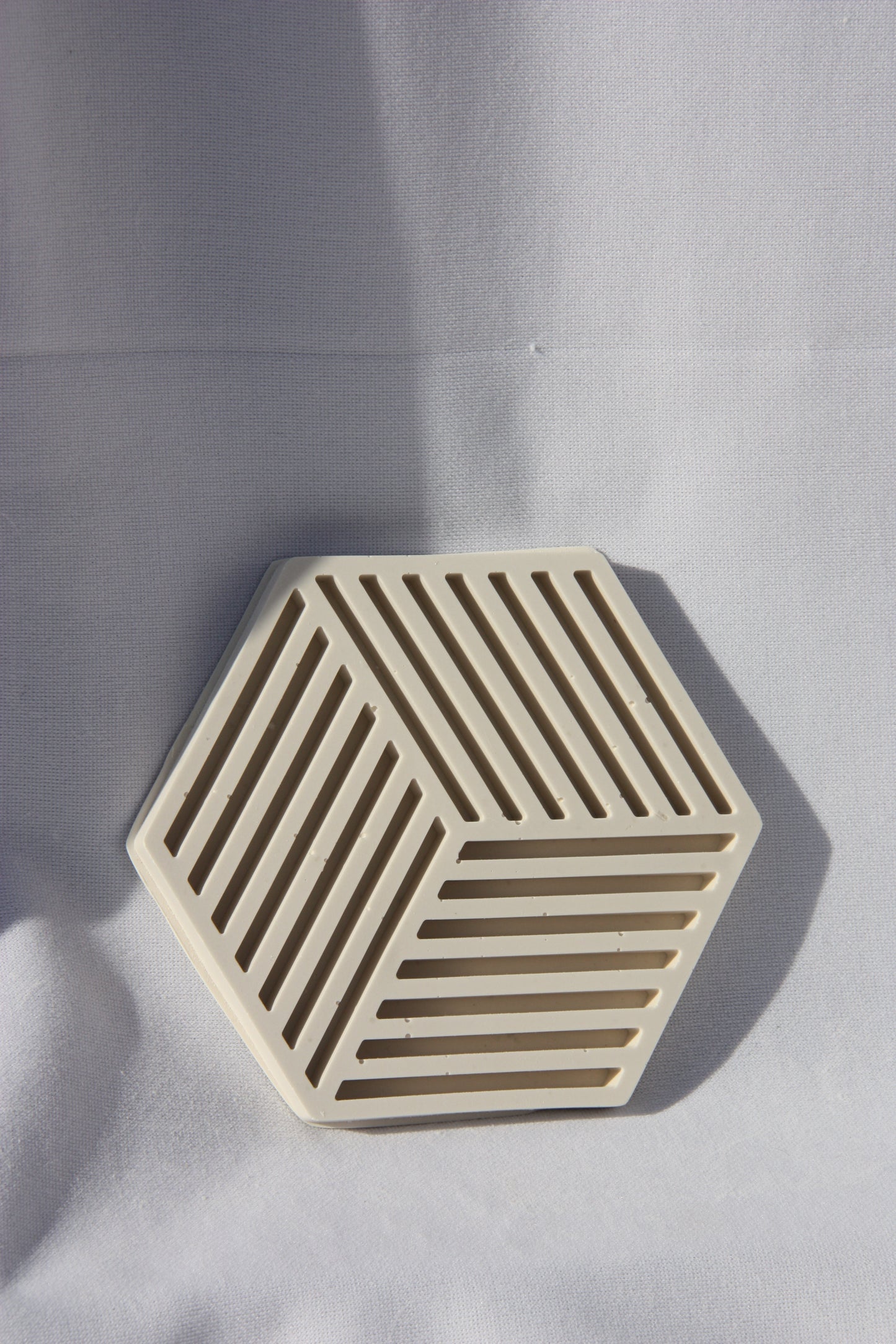 Hexagon coaster with print