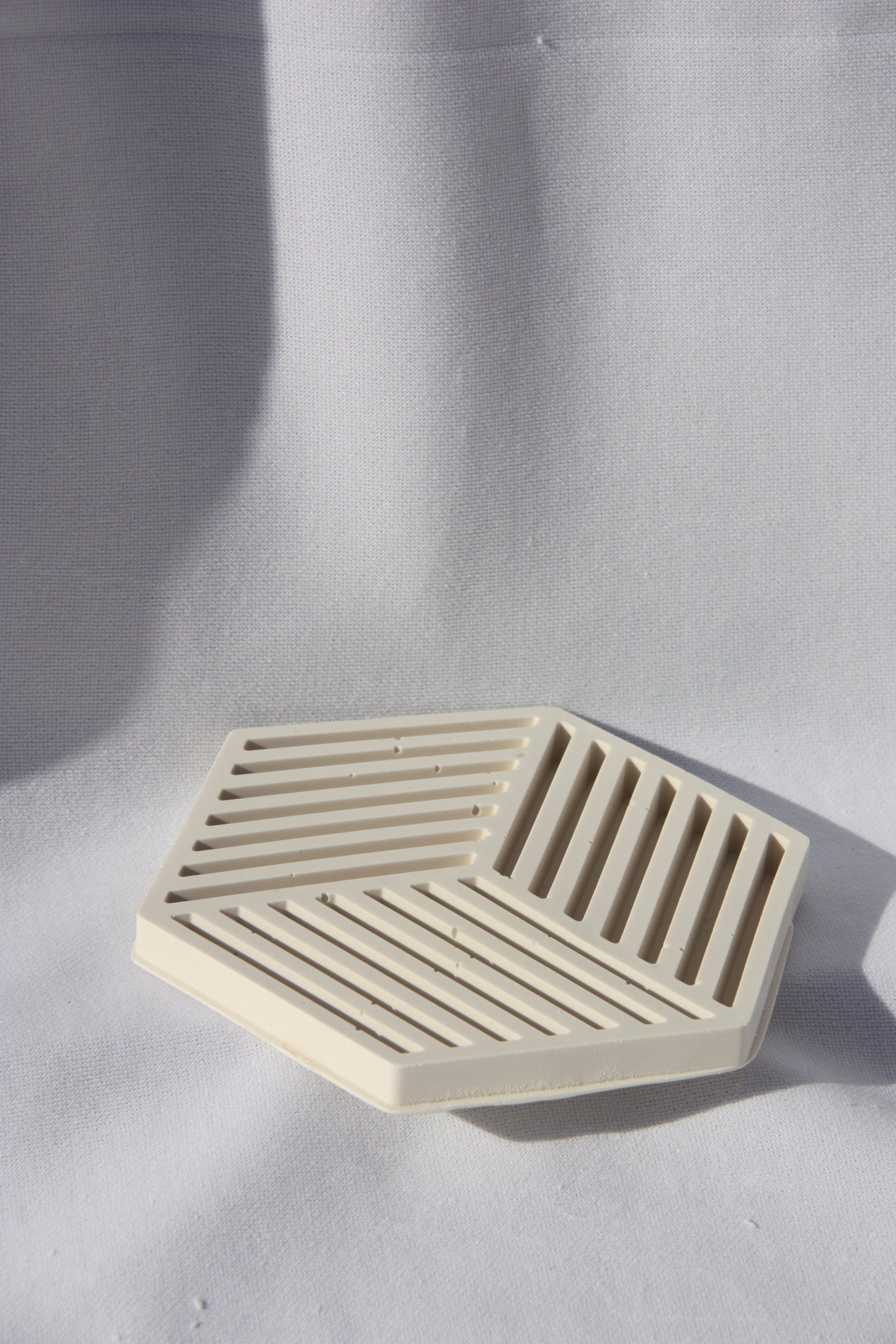 Hexagon coaster with print