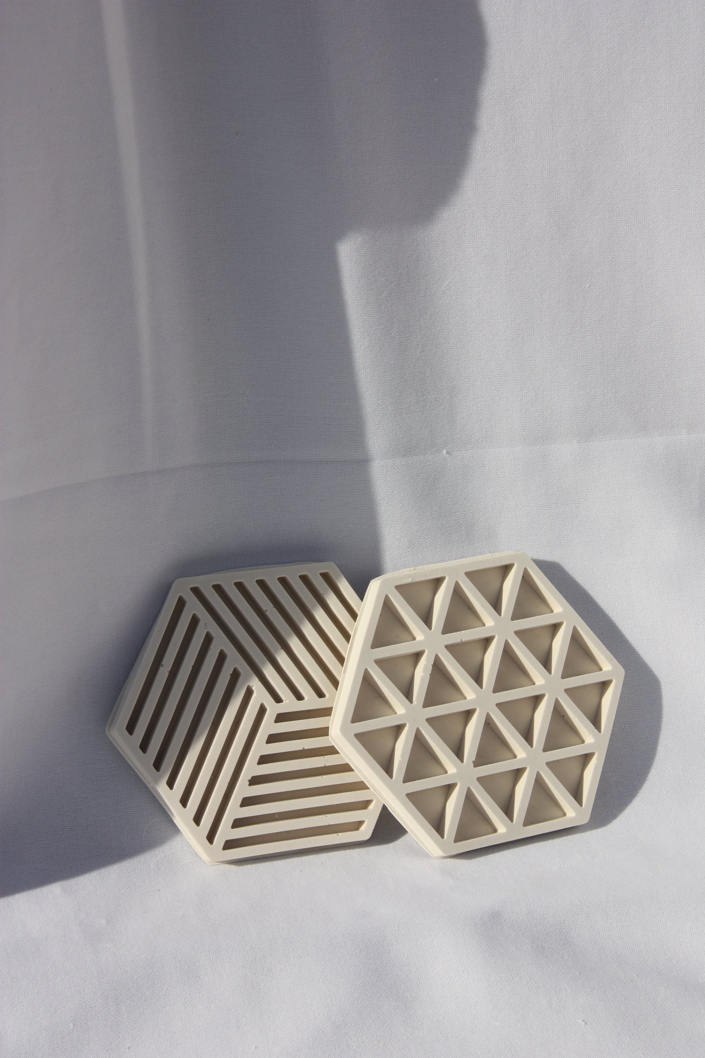 Hexagon coaster with print