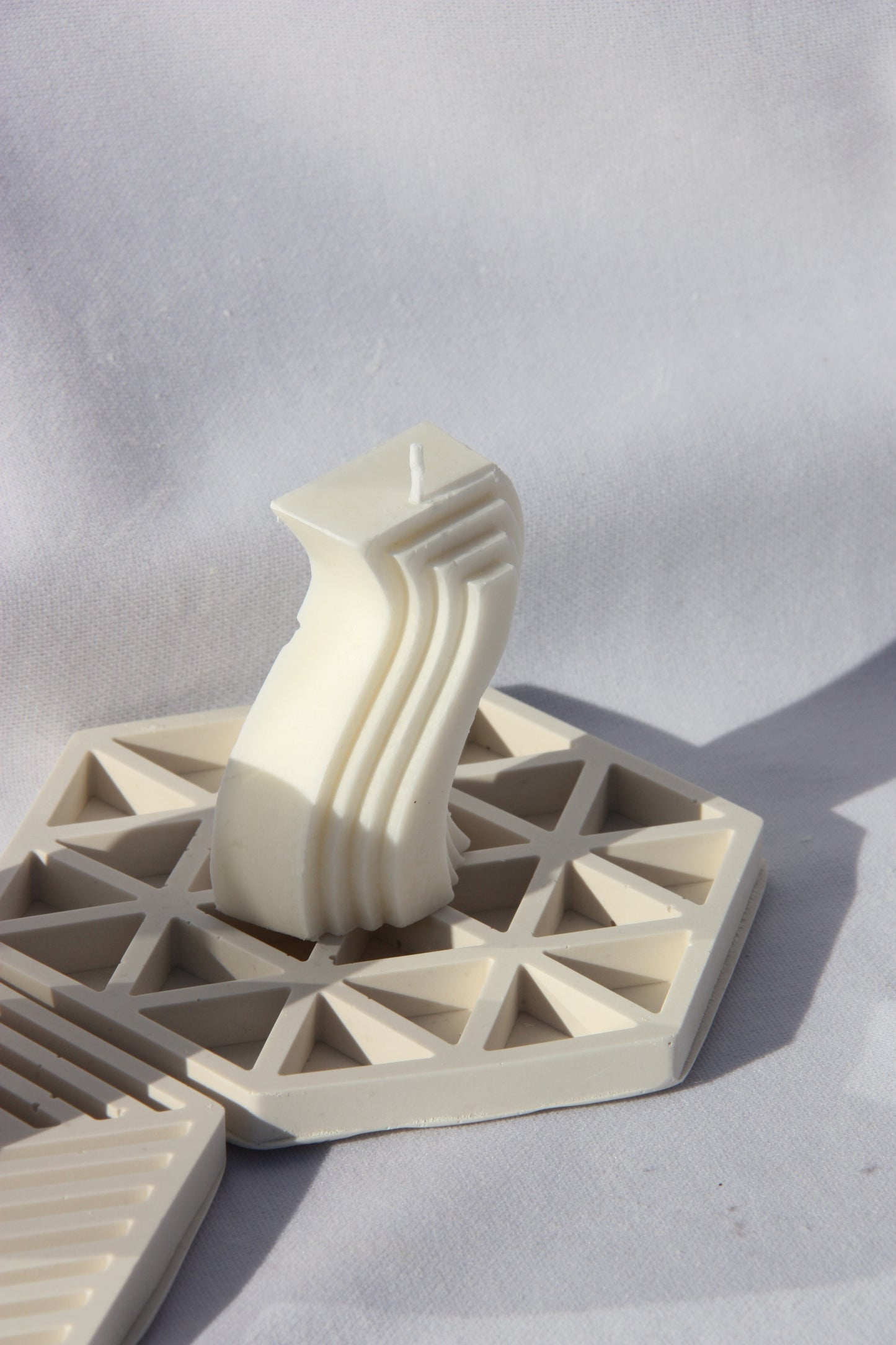 Hexagon coaster with print