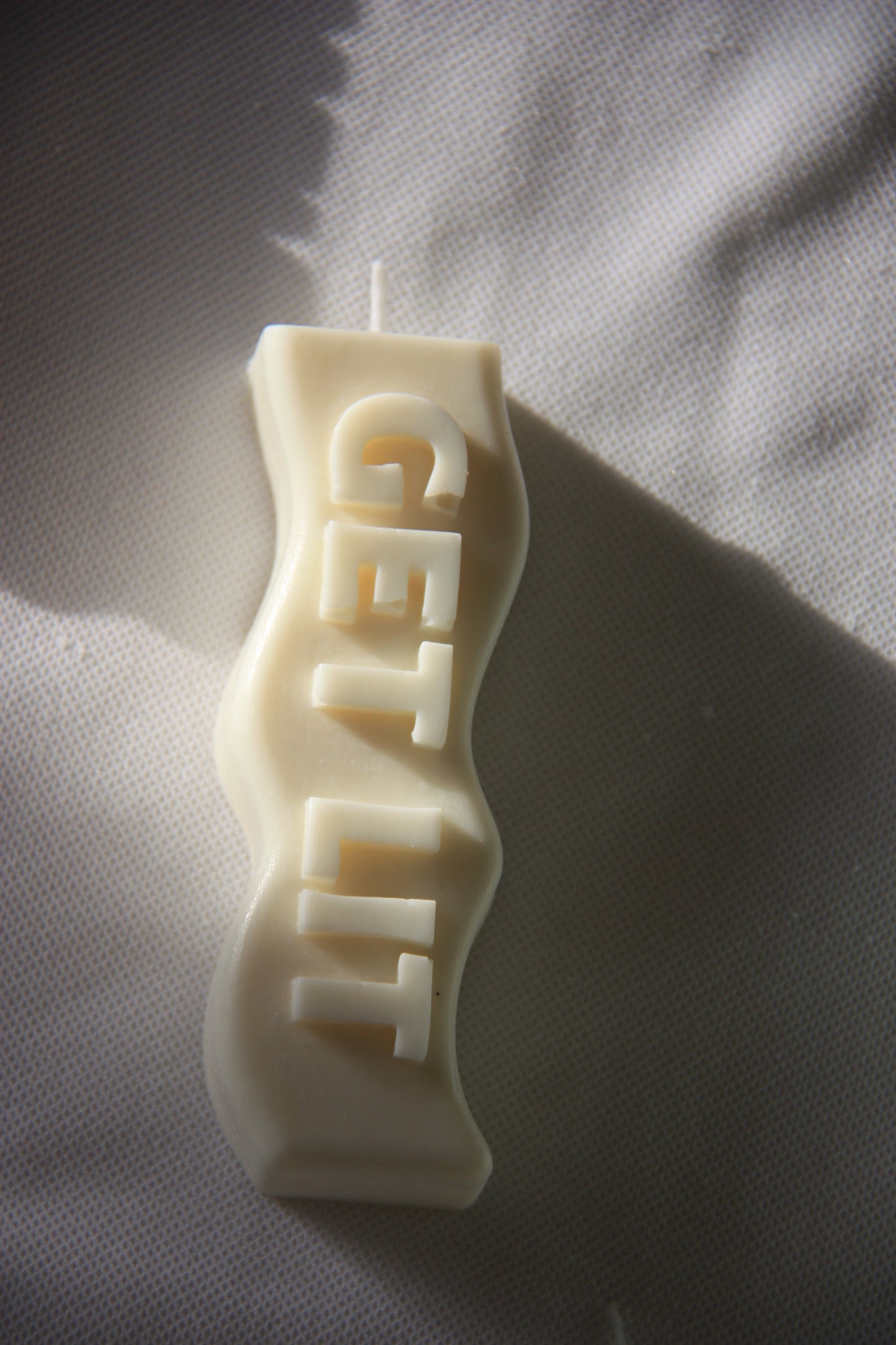 Wave met quote (crème)