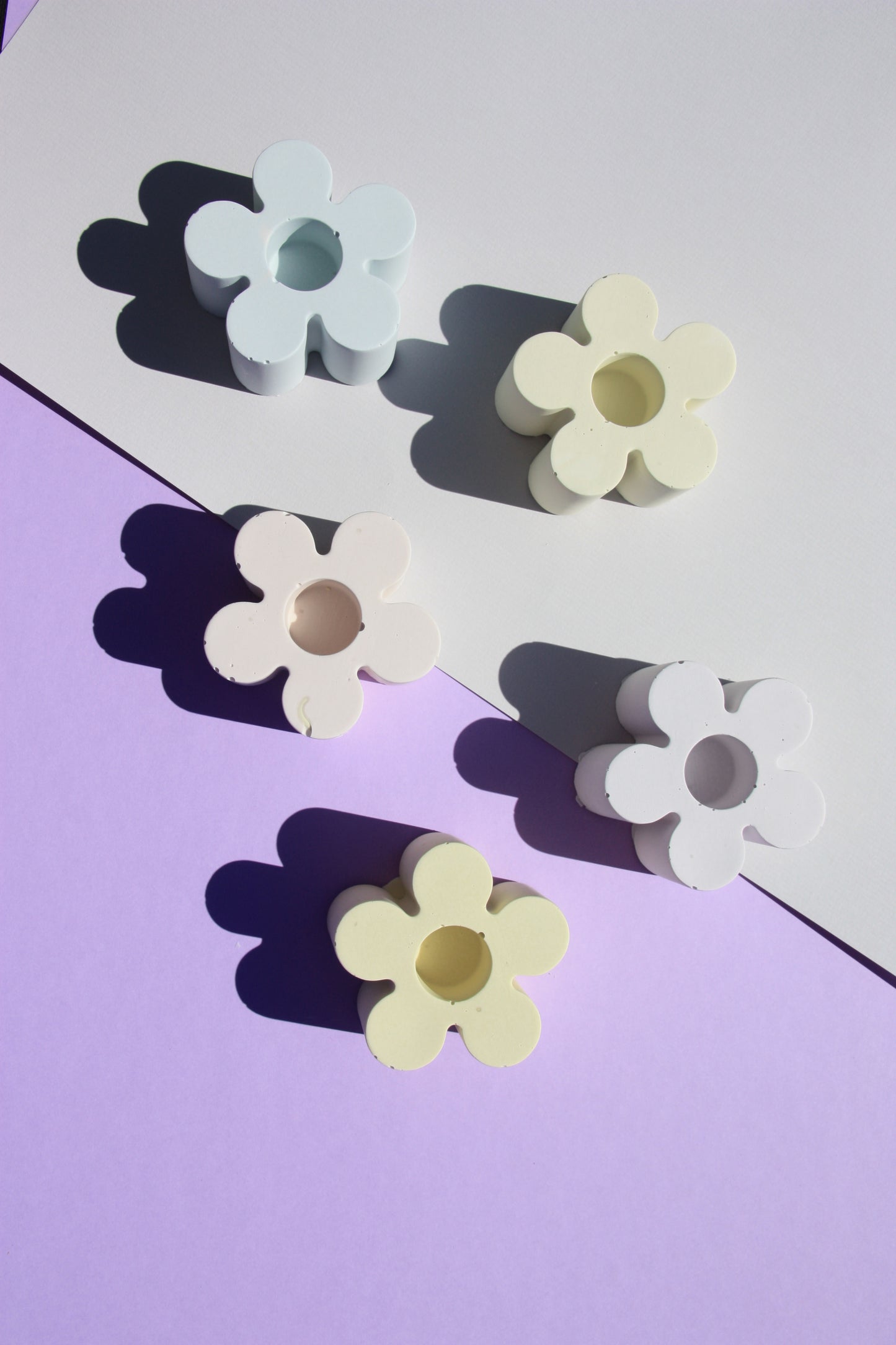 Flower candle holder
