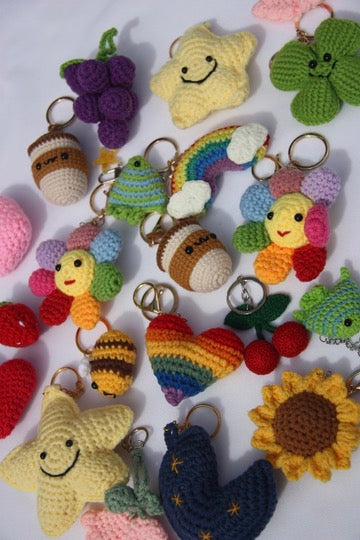 Wool keychains