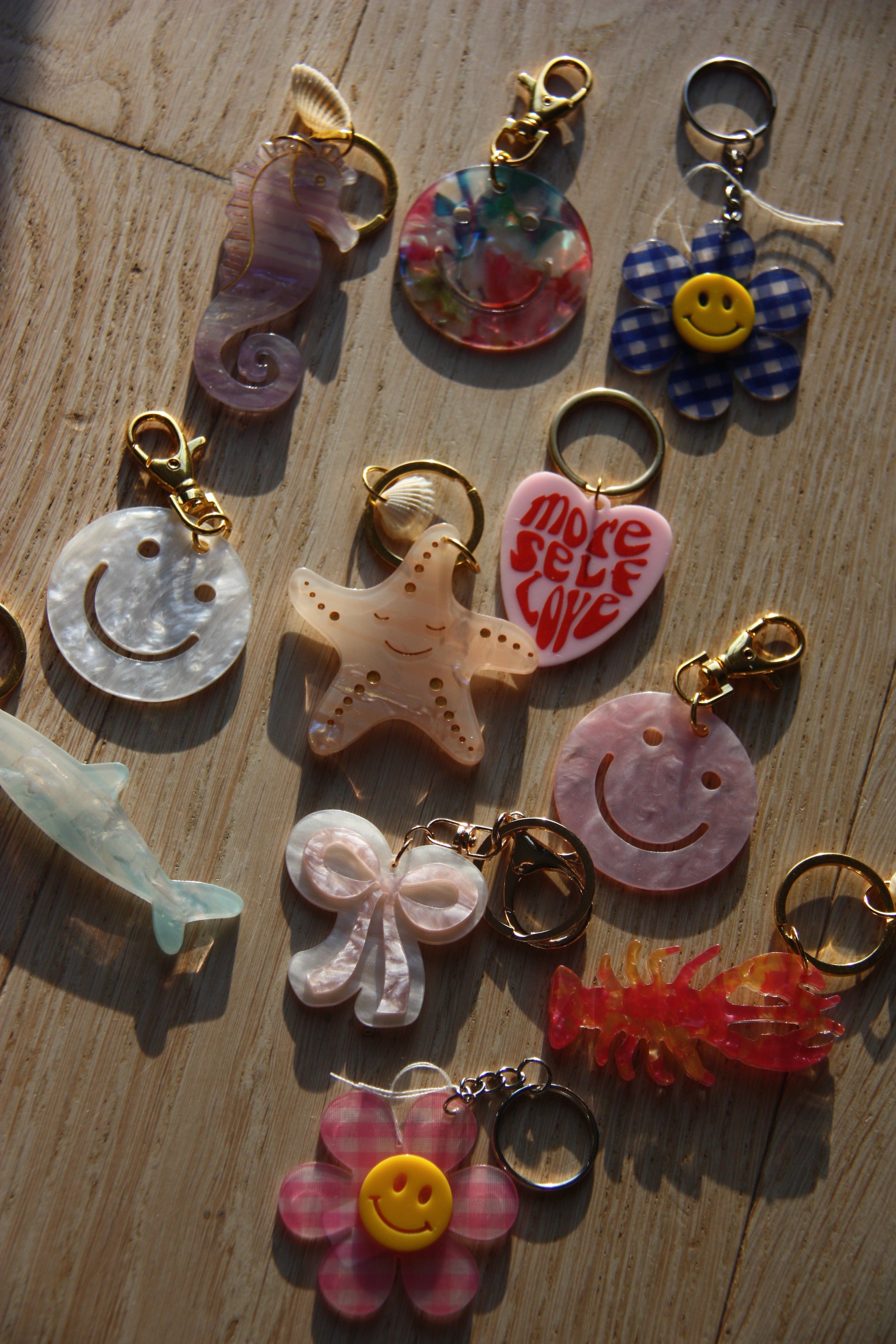 Funky acrylic keychains – Texture the Brand