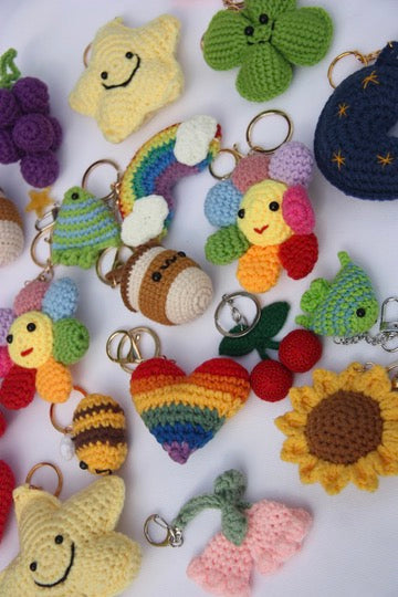 Wool keychains