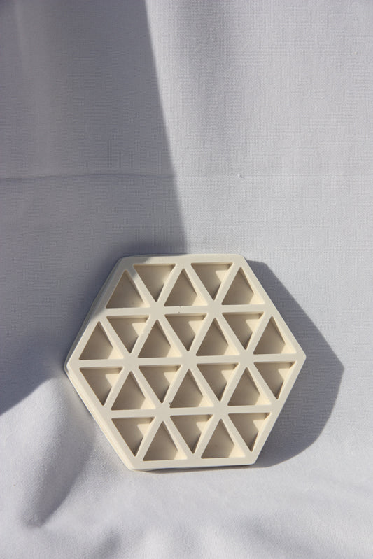 Hexagon coaster with print