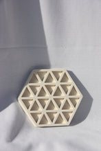 Load image into Gallery viewer, Hexagon coaster with print
