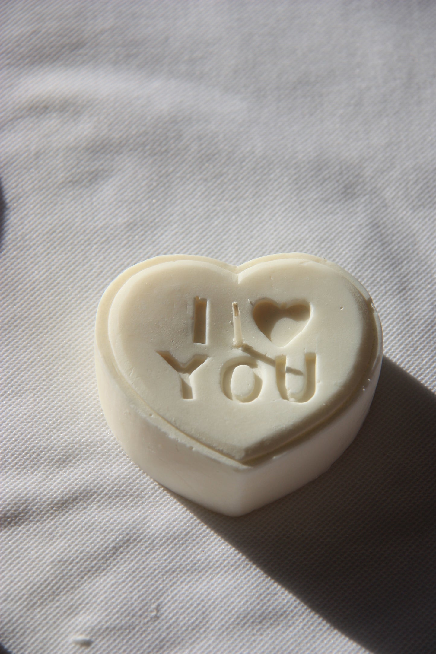 Heart with quote (cream)